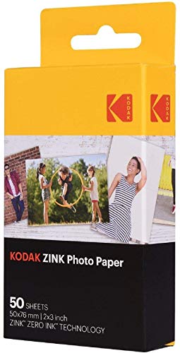 Product Cover Kodak 2ʺx3ʺ Premium Zink Photo Paper (50 Sheets) Compatible with KODAK Smile and PRINTOMATIC (NOT with Kodak Mini Shot, Mini2)