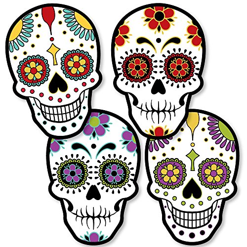 Product Cover Big Dot of Happiness Day of the Dead - Sugar Skull Decorations DIY Halloween Party Essentials - Set of 20