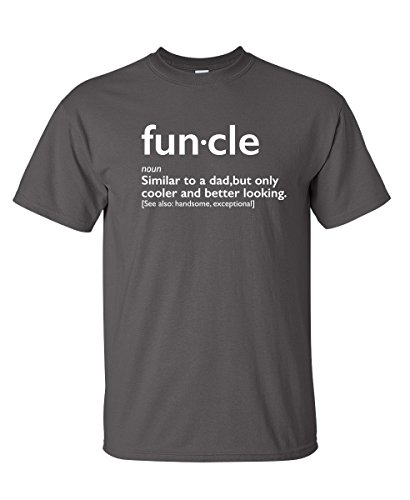 Product Cover Funcle Gift for Uncle Graphic Novelty Sarcastic Funny T Shirt L Charcoal