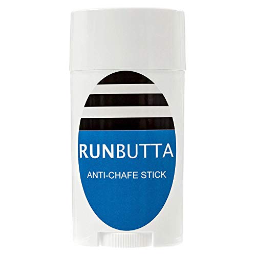 Product Cover Run Butta Anti Chafe Balm, 2.5 Ounce Stick - Eliminate Painful Skin Chafing Caused by Rubbing/Friction - Ideal for Inner Thighs - Paraben Free, Water and Sweat Resistant Anti Chafing Cream