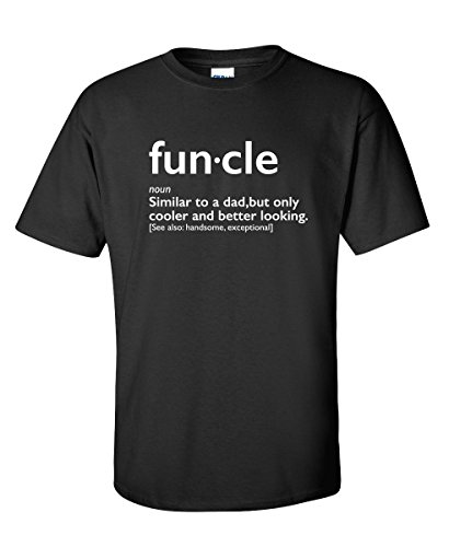 Product Cover Funcle Gift for Uncle Graphic Novelty Sarcastic Funny T Shirt L Black