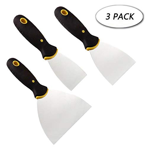 Product Cover Putty Knife Set 3-Pack, Putty Knife 2 Inch 3 Inch 5 Inch Drywall Taping Knife Knives Set Sheetrock Puttyknife Flexible Scraper