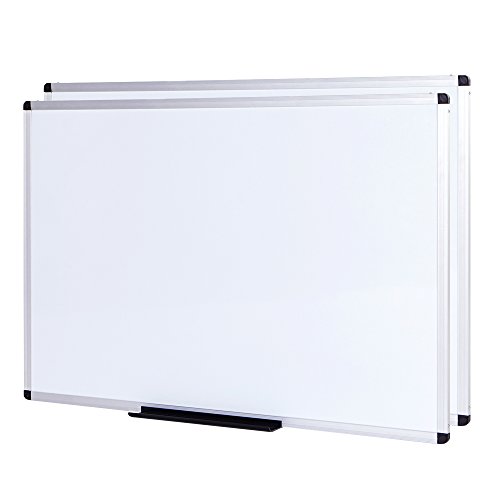 Product Cover VIZ-PRO Magnetic Dry Erase Board, 36 X 24 Inches,2 Pack, Silver Aluminium Frame