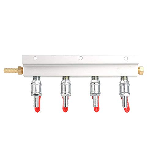 Product Cover YaeBrew Gas Manifold, Beer Gas Distributor, Air Distributor CO2 Manifold - Splitter 5/16
