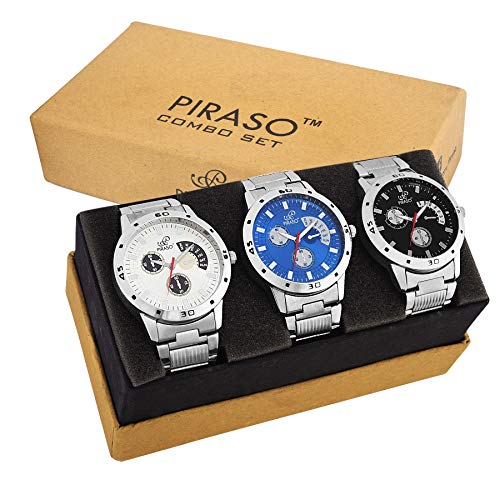 Product Cover PIRASO Pack of 3 Multicolour Analog Analog Watch for Men and Boys