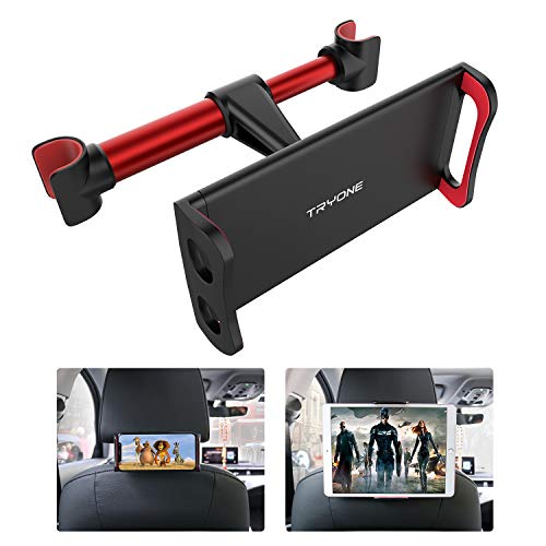 Product Cover Car Headrest Mount, Tryone Tablet Headrest Holder Compatible with Smartphones/Tablets/Switch 4.7