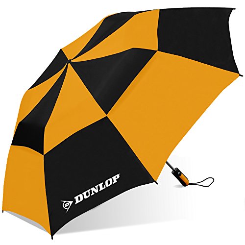 Product Cover Dunlop Double Canopy Two-Person Umbrella-56dc-dl Blkor, Black/Orange