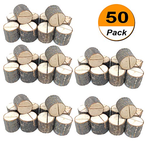 Product Cover Wedding Place Wooden Card Holders Table Number Stands for Home Party Decorations. Pack of 50