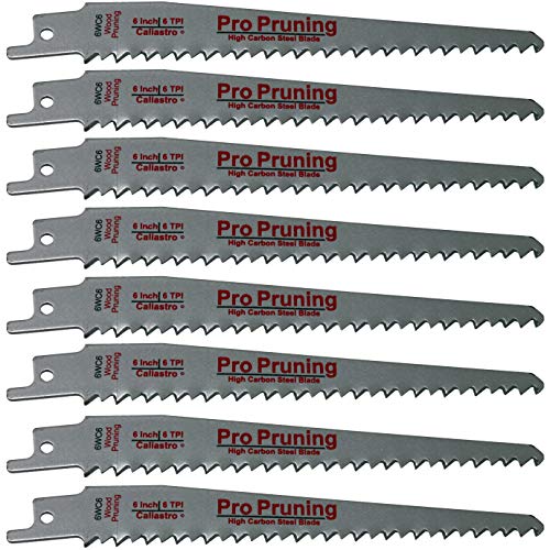 Product Cover 6-Inch Wood Cutting & Pruning Saw Blades for Reciprocating/Sawzall Saws - 8 Pack