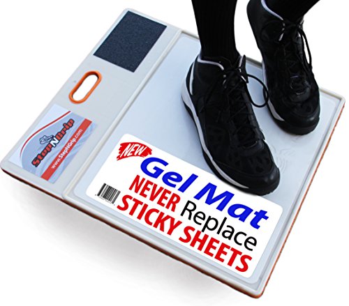 Product Cover StepNGrip Courtside Shoe Grip Traction Mat - Newest Sticky Mat - Never Needs Replacement Sheets, Allows Court Grip for Basketball Volleyball. Sticky Stop Power