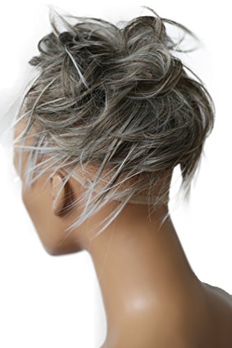 Product Cover PRETTYSHOP Hairpiece Hair Rubber Scrunchie Scrunchy Updos VOLUMINOUS Wavy Messy Bun gray mix # 9T60B G10F
