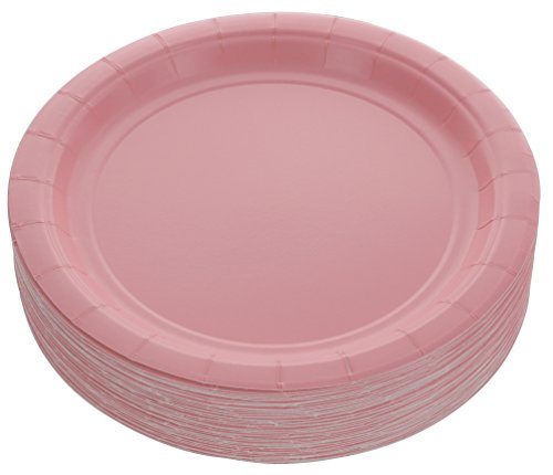 Product Cover Amcrate Pink Disposable Party Paper Dessert Plates 7