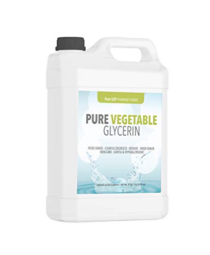 Product Cover Vegetable Glycerin (1 Gallon) by Pure Organic Ingredients, Food & USP Grade, Kosher, Vegan, Hypoallergenic Moisturizer & Skin Cleanser (also available in 8 oz, 16 oz, 1/2 gallon)