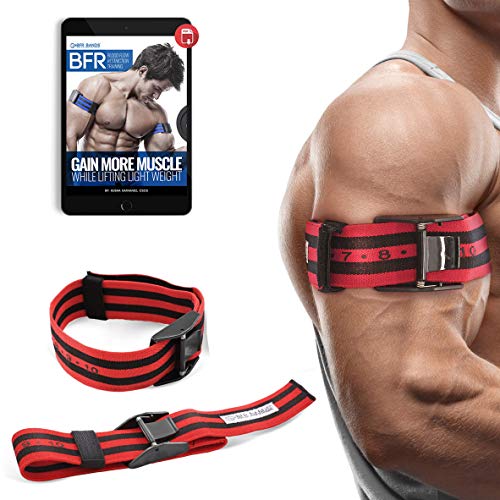 Product Cover Occlusion Training Bands by BFR Bands PRO X Model, 2 Pack, Blood Flow Restriction Bands with Research-Backed 2