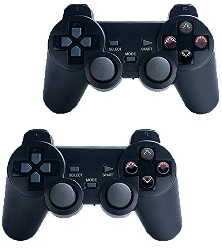 Product Cover Wireless Controller for PS2 Playstation 2 Dual Shock(Pack of 2,Black)