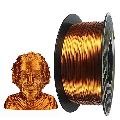 Product Cover Silk Copper PLA 3D Printer Filament 1.75 mm 1KG 2.2LBS Spool 3D Printing Material CC3D Shine Silky Shiny Metallic Metal Red Purple Copper PLA Filament
