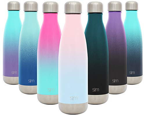 Product Cover Simple Modern 17 Ounce Wave Water Bottle - Stainless Steel Double Wall Vacuum Insulated Reusable Leakproof Ombre: Sweet Taffy