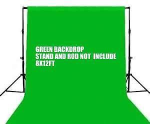 Product Cover SHOPEE Chromakey Green Muslin Backdrop Background 8x12 Ft for Photo Video Studio Backdrop - Camera Accessory