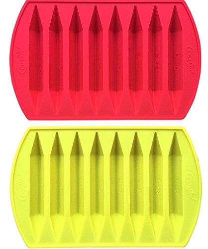 Product Cover Crayon Double Tipped, Triangular Silicone Crayon Molds (2 Pack)