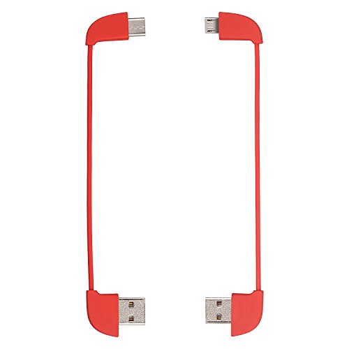 Product Cover Micro USB and Type C Cable Replacement for Charmast 10000mAh Power Bank Portable Charger Model W1041 (Red)