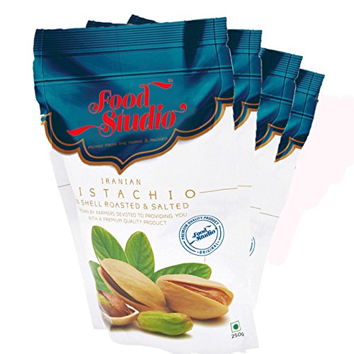 Product Cover Food Studio Iranian Pistachios Pack of 4 -250 GMS Each (1 Kg)