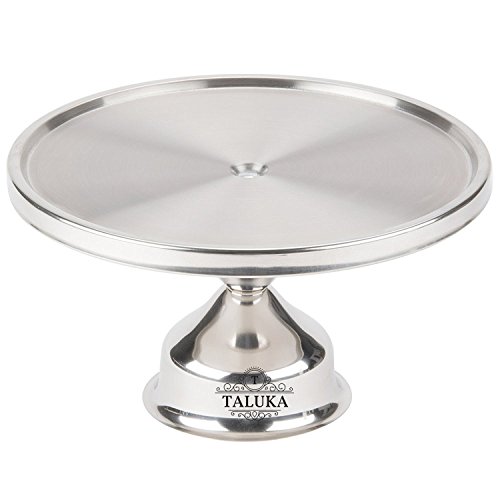 Product Cover Taluka Stainless Steel Non Revolving Round Shape Cake/Pizza Stand, 13