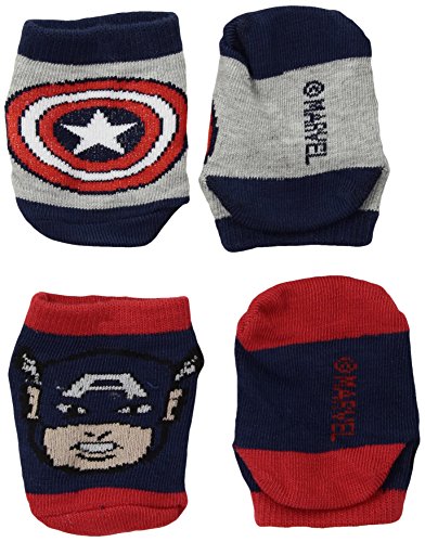 Product Cover Marvel Baby Boys Avengers 2-Pack Socks Set, Captain America, 0-12 Months