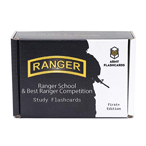 Product Cover Army Flashcards - Ranger School Instructional Flashcards | 100 of the Most Important Terms & Concepts from Army's Ranger Handbook TC 3-21.76 | Study for the Best Ranger Competition | Made in USA