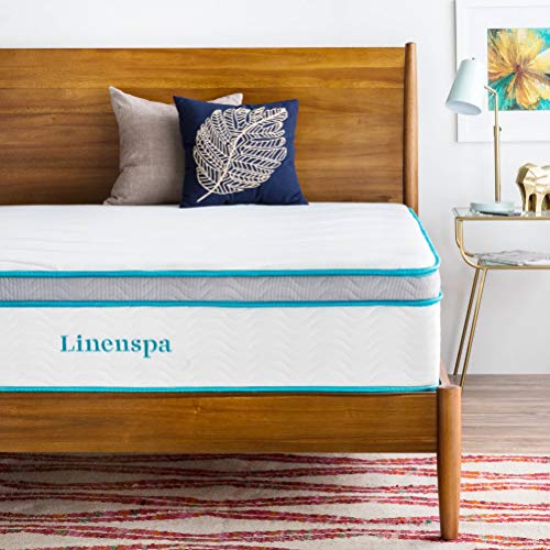 Product Cover LINENSPA 12 Inch Gel Memory Foam Hybrid Mattress - Ultra Plush - Individually Encased Coils - Sleeps Cooler Than Regular Memory Foam - Edge Support - Quilted Foam Cover - California King