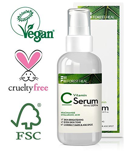 Product Cover Vitamin C Serum for Face - Dark Spot Corrector with Hyaluronic Acid, Niacinamide - Anti Aging, Wrinkle Repair and Skin Brightening - Forest Heal (60 ml/ 2.02 fl.oz.)