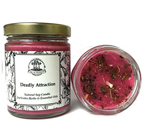 Product Cover Deadly Attraction 8 oz Soy Herbal Spell Candle for Seduction, Passion, Lust & Attraction Hoodoo Wiccan Pagan Conjure