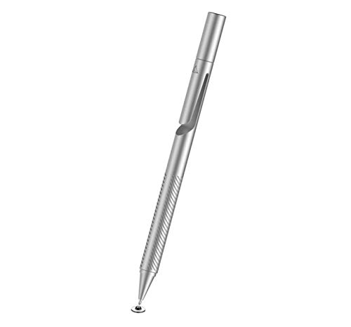 Product Cover Adonit Jot Pro 3 Generation Fine Point Precision Stylus, Magnetic Cap for iPad/iPhone 8/Plus/X/XS/MAX/XR, Galaxy S8/9/10/Note/Edge Android, Kindle, Windows and Tablets, Touchscreen Devices - Silver