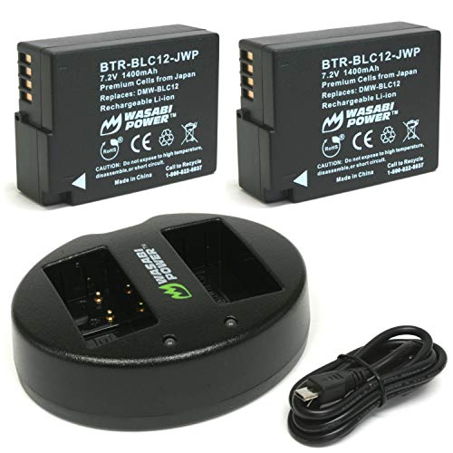 Product Cover Wasabi Power Battery (2-Pack) and Dual USB Charger for Sigma BP-51 and Sigma dp1 Quattro, dp2 Quattro, dp3 Quattro