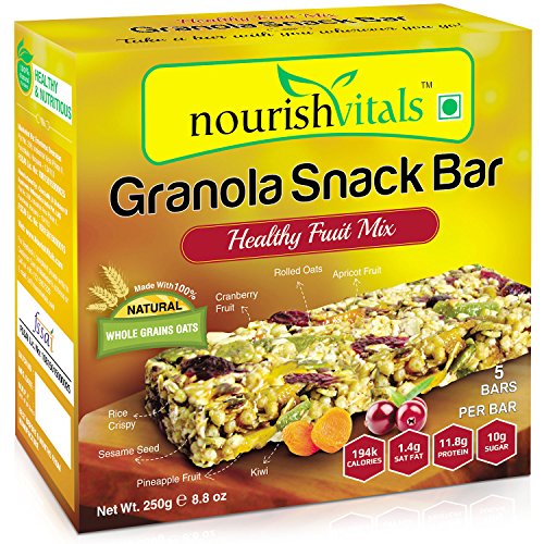Product Cover Nourish Vitals Granola Snack Bar - 250g (Healthy Fruit Mix)