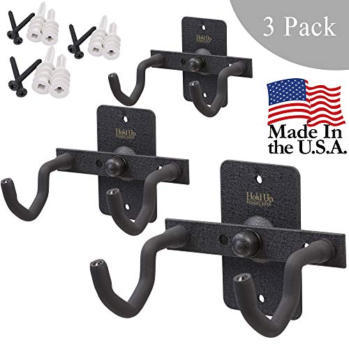 Product Cover Hold Up Displays Handgun Hanger and Gun Storage (3 Pack) for Holding Colt Smith and Wesson SIG Ruger Pistols - Heavy DutySteel - Made in USA