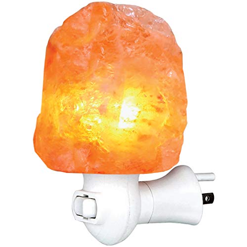 Product Cover Himalayan Rock Salt Lamp Night Light Natural Hand Carved Pure Authentic Pink Salt Crystals from Pakistan use in Bedroom Family Room Hallway Office by My Perfect Nights