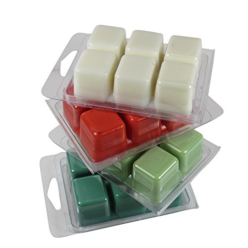 Product Cover Gulf Coast Candle Company 4 Pack ~ Season's Greetings Holiday Collection ~ Wax Melts~ Christmas Tree, Mistletoe¸ Candy Cane & Winterberry ~ Meltables ~Highly Scented - Strong Scent Throw