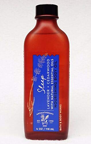 Product Cover Bath and Body Works Aromatherapy Sleep Lavender & Cedarwood Nourishing Body Oil. 4 Oz