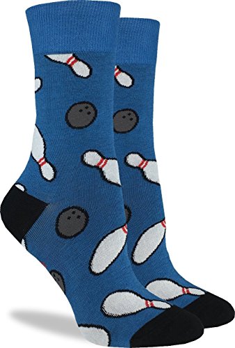 Product Cover Good Luck Sock Women's Bowling Crew Socks - Blue, Adult Shoe Size 5-9