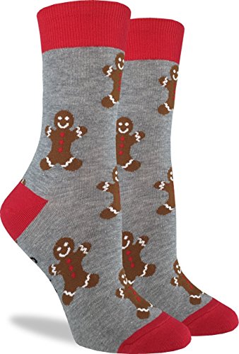Product Cover Good Luck Sock Women's Gingerbread Men Christmas Socks - Adult Shoe Size 5-9
