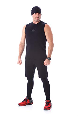 Product Cover Kutting Weight Sauna - Shirt Body Toning Clothing - Fat Burner Tank Top (X-Large, Black)