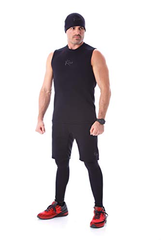 Product Cover Kutting Weight Sauna - Shirt Body Toning Clothing - Fat Burner Tank Top (Medium, Black)