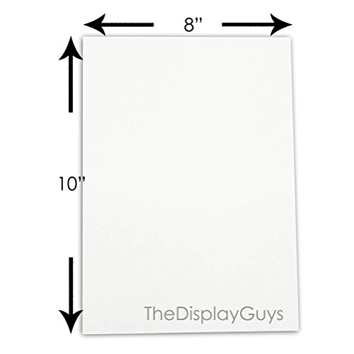 Product Cover The Display Guys, Pack of 10, 8x10 Inches Picture Mat Matte Backing Boards for Framing, White Core