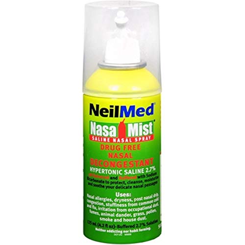 Product Cover NeilMed Nasal Mist Extra Strength Nasal Saline Spray, 4.2 fl oz (Pack of 2)
