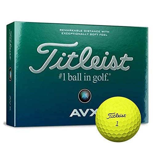 Product Cover Titleist AVX Golf Balls, Yellow (One Dozen)