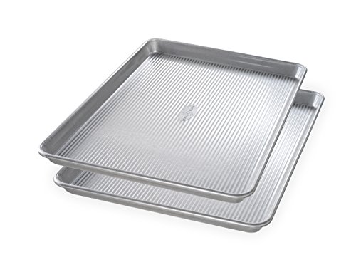 Product Cover USA Pan Bakeware 1300ST Half Sheet Pan, Set of 2, Aluminized Steel