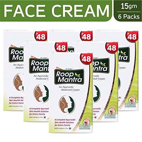 Product Cover Roop Mantra Fairness Face Cream with Aloe Vera (15gm) for Men & Women - Nourishing Skin Cream, Ayurvedic Cream, Beauty Cream (Pack of 6)