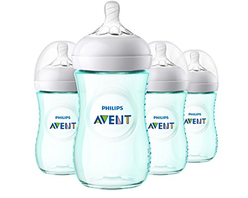 Product Cover Philips Avent Natural Baby Bottle, Teal, 9oz, 4pk, SCF013/44