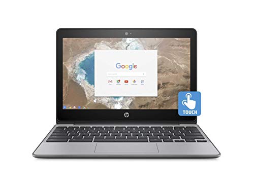 Product Cover HP Chromebook 11.6in HD Touch Screen with IPS, Celeron N3060 @ 1.6GHz, 4GB RAM, 16GB eMMC, Gray (Renewed)