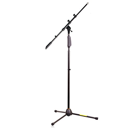 Product Cover Hola! Music HPS-150TB Professional Tripod Microphone Stand with One-Hand Height Clutch and Telescopic Boom, Black